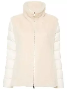 Moncler куртка Oiron со вставками, нейтральный цвет