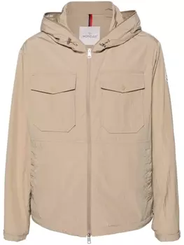 Moncler куртка Plessur с капюшоном, нейтральный цвет