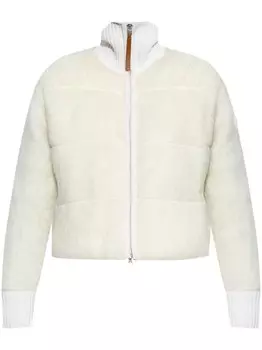 Moncler куртка-пуховик на молнии, нейтральный цвет