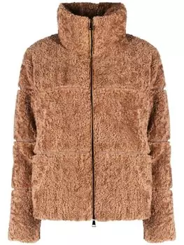 Moncler куртка Segura из шерпы, коричневый