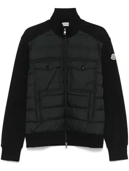 Moncler куртка со вставками, черный