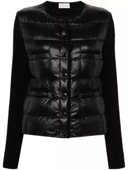 Moncler куртка со вставками, черный