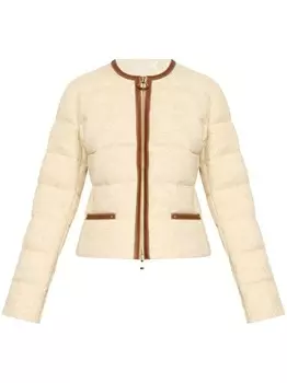 Moncler куртка со вставками, нейтральный цвет