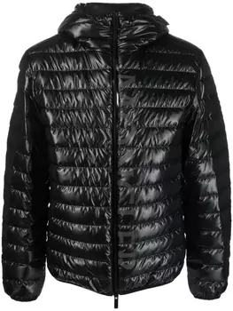 Moncler Lauzet logo-print padded jacket, черный