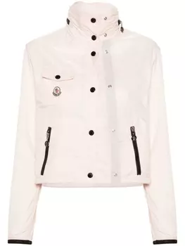 Moncler легкая куртка с логотипом, розовый
