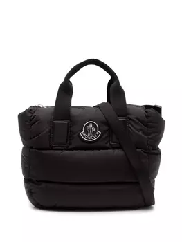 Moncler маленькая дутая сумка-тоут Caradoc, черный
