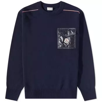 Moncler Maya Карманный трикотаж с круглым вырезом