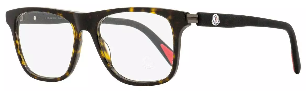 Moncler Мужские прямоугольные очки ML5161 052 Гавана 54 мм