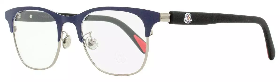 Moncler Мужские прямоугольные очки ML5193H 090 Синие/черные 51 мм