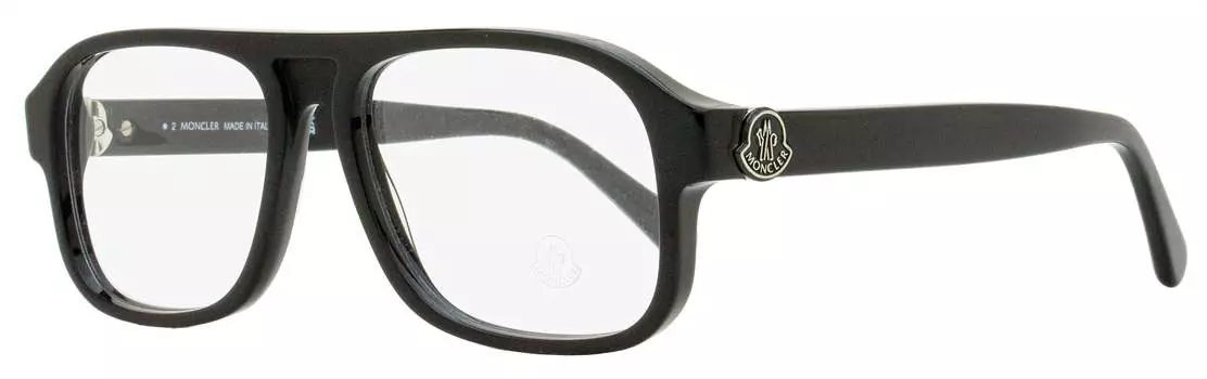 Moncler Мужские прямоугольные очки ML5198 001 Черные 54 мм