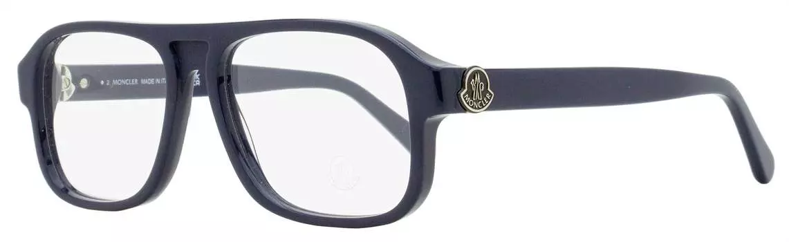 Moncler Мужские прямоугольные очки ML5198 090 Синие 54 мм