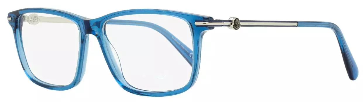 Moncler Мужские прямоугольные очки ML5205 090 Прозрачные синие 54 мм