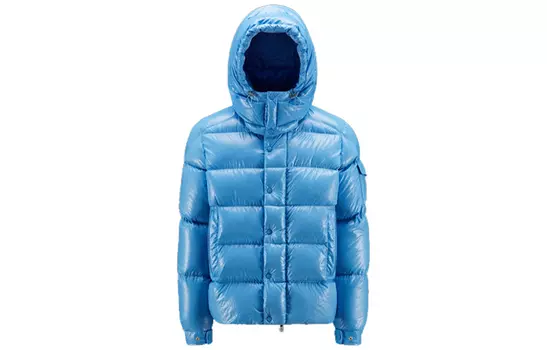 Мужской пуховик Moncler, голубой
