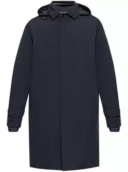 Moncler пальто из ларезила, синий