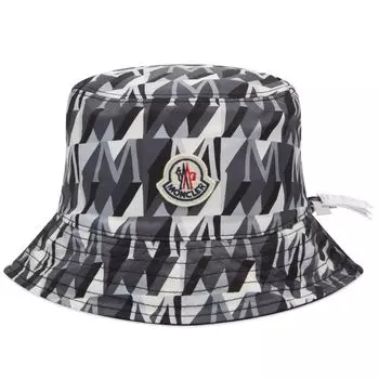 Moncler Панама с монограммой, черный