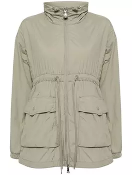 Moncler парка Iadi с логотипом, зеленый