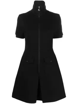 Moncler платье мини на молнии, черный