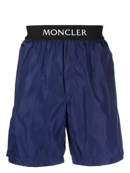 Moncler плавки-шорты с логотипом, синий