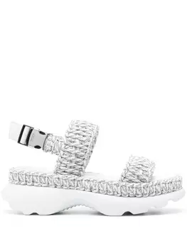 Moncler плетеные сандалии Belay, серый