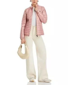 Moncler Pontaix Короткий пуховик, розовый