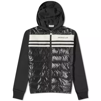 Moncler Пуховая трикотажная куртка