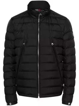 Moncler пуховик Alfit с капюшоном, черный