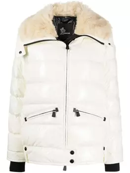 Moncler пуховик Arabba на молнии, белый