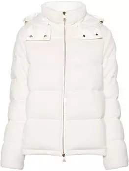 Moncler пуховик Arimi с высоким воротником, белый