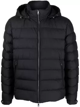 Moncler пуховик Arneb с капюшоном, черный