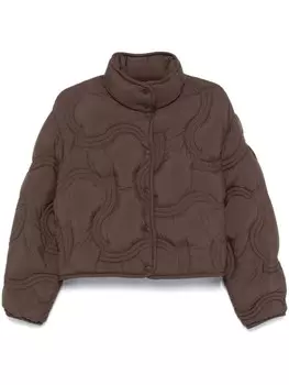 Moncler пуховик Beryl, коричневый