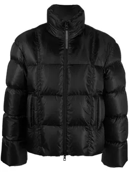 Moncler пуховик Bryone с логотипом, черный