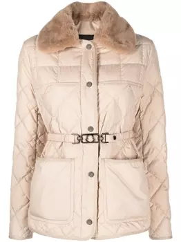 Moncler пуховик Cygne, нейтральный цвет