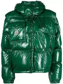 Moncler пуховик Karakorum, зеленый