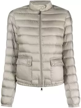 Moncler пуховик Lans на молнии, серый