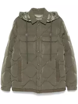 Moncler пуховик Laresei, зеленый