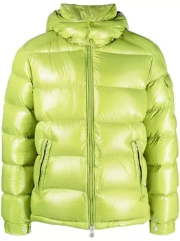 Moncler пуховик Maya, зеленый