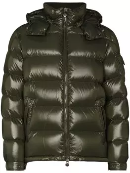 Moncler пуховик Maya, зеленый