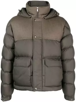Moncler пуховик Mussala, зеленый