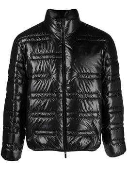 Moncler пуховик на молнии, черный