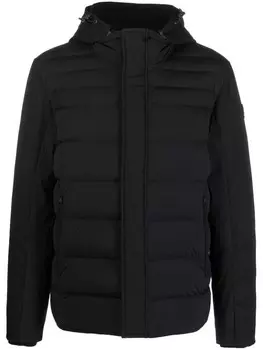 Moncler пуховик на молнии, черный