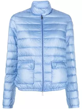 Moncler пуховик на молнии, синий
