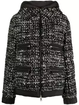 Moncler пуховик Orange со вставкой, черный