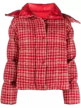 Moncler пуховик Outarde с капюшоном, красный