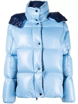 Moncler пуховик Parana с капюшоном, синий