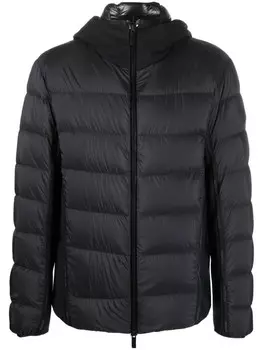 Moncler пуховик с капюшоном, черный