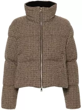Moncler пуховик Seboune, коричневый
