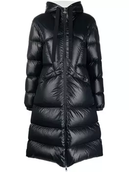 Moncler пуховик Selenga длины миди, синий