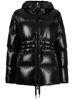 Moncler пуховик Taleve с кулиской, черный
