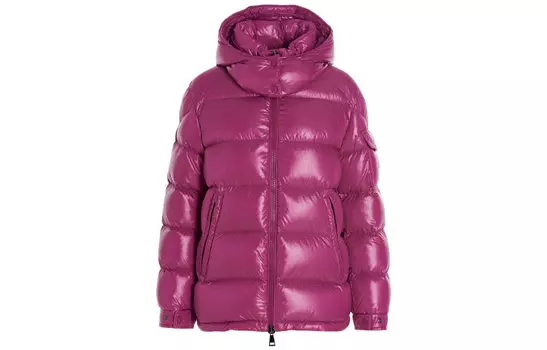 Moncler Пуховик женский фиолетовый