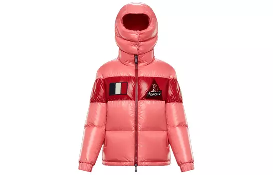 Moncler Пуховик женский розовый